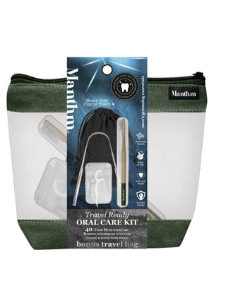 Oral Care Kit Green Pouch