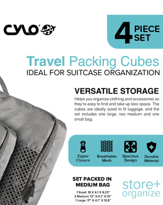 4 Pc Cube Packaging set Gray