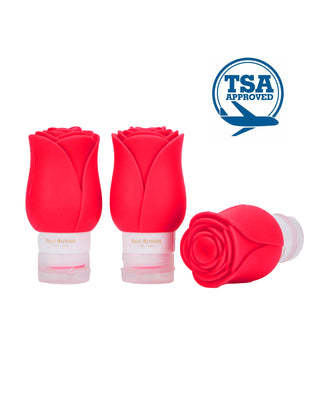 3 Pack Roses Travel Bottles 100ml