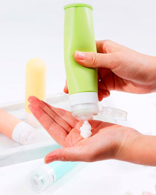 Travel Bottle Set red 4 pack LW 80 ml