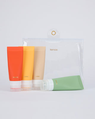 4 pack Travel Bottle silicone 100ml