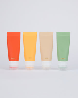 4 pack Travel Bottle silicone 100ml