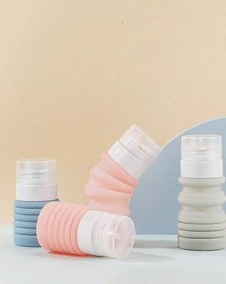 6 Pack Collapsible Travel Bottles Set