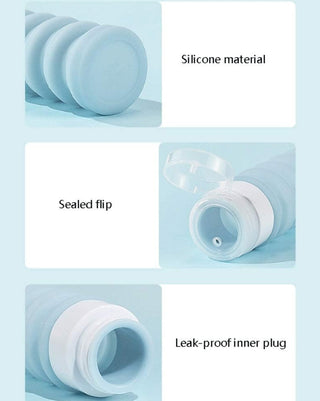 6 Pack Collapsible Travel Bottles Set