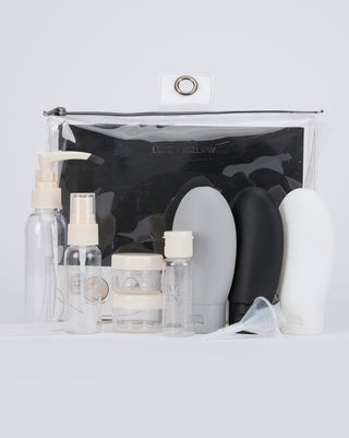 12 Pc Travel Bottles and containers Set (100ml, 80ml and 50 ml)