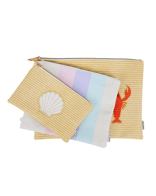 3 Pack Makeup/travel Bags